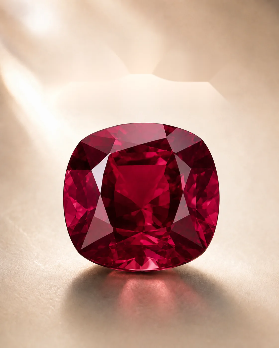 Real photographed Ruby gemstone for July